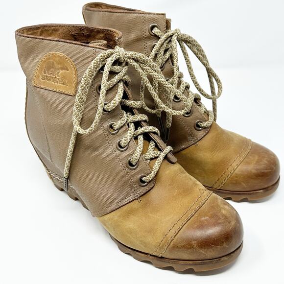 Sorel Shoes - SOREL Joan of Arctic PDX Brown Hidden Wedge Bootie 10